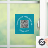 Uw QR-code aangepaste tekst en kleuren venster sti Raamsticker (Huis)