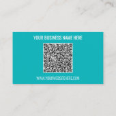 Uw QR Code Aangepaste Tekst en Kleuren Visitekaart Visitekaartje (Achterkant)