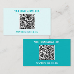 Uw QR Code Aangepaste Tekst en Kleuren Visitekaart Visitekaartje