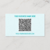 Uw QR Code Aangepaste Tekst en Kleuren Visitekaart Visitekaartje (Voorkant)