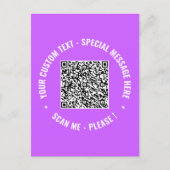 Uw QR-code aangepaste tekst felicitatiekaart sjabl Briefkaart (Voorkant)