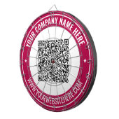 Uw QR code aangepaste tekst gepersonaliseerde dart Dartbord (Voorkant Rechts)
