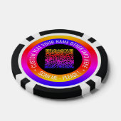 Uw QR-code aangepaste tekst gepersonaliseerde poke Poker Chips (Enkel)