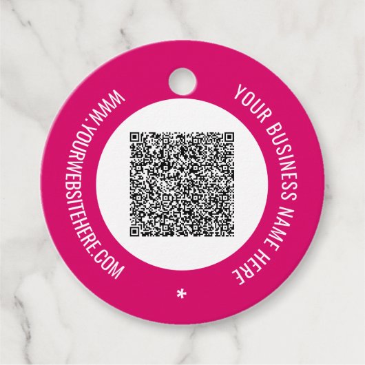 Uw QR-code Aangepaste tekst Gift Labels Kleuren ki (Voorkant)