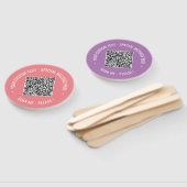 Uw QR-code aangepaste tekst hand kan kleuren kieze Handwaaier (Niet-gemonteerd)