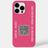 Uw QR-code Aangepaste tekst iPhone Case Kies kleur (Achterkant)