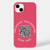 Uw QR-code Aangepaste tekst iPhone Case Kies kleur (Achterkant)