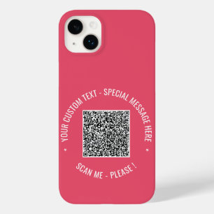 Uw QR-code Aangepaste tekst iPhone Case Kies kleur