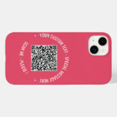 Uw QR-code Aangepaste tekst iPhone Case Kies kleur (Achterkant (horizontaal))