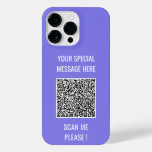 Uw QR-code Aangepaste tekst iPhone Case Kies kleur 14 Pro Max Hoesje