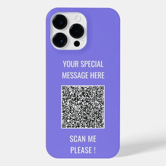 Uw QR-code Aangepaste tekst iPhone Case Kies kleur Hoesje (Achterkant)