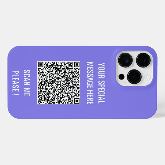 Uw QR-code Aangepaste tekst iPhone Case Kies kleur iPhone Hoesje (Achterkant horizontaal)