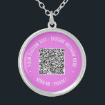 Uw QR-code Aangepaste tekst Ketting Kleuren kiezen<br><div class="desc">Kies kleuren en lettertypen - Ontwerp uw eigen gepersonaliseerde Kettingen met uw QR-code Scan Info en aangepaste tekst Modern Ketting Gift - Voeg uw QR-code toe - Afbeelding of Logo - foto / tekst - Naam of aangepaste tekst - Formaat wijzigen en verplaatsen of verwijderen / onderdelen toevoegen - Afbeelding...</div>