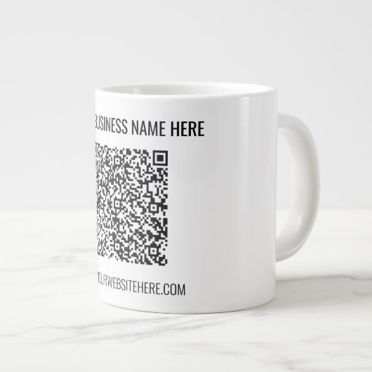 Uw QR-code Aangepaste tekst Koffie Mok Kleuren kie (Voorkant rechts)