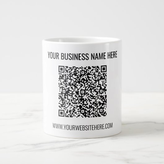 Uw QR-code Aangepaste tekst Koffie Mok Kleuren kie (Voorkant)