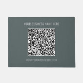 Uw QR-code Aangepaste Tekst Merk Deurmat (Voorkant)