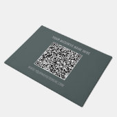 Uw QR-code Aangepaste Tekst Merk Deurmat (Schuin)