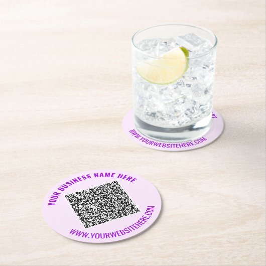 Uw QR-code Aangepaste tekst papier Onderzetter Sja (Insitu)