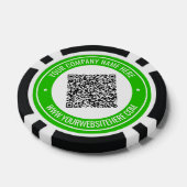 Uw QR code aangepaste tekst poker chips kiezen kle (Enkel)