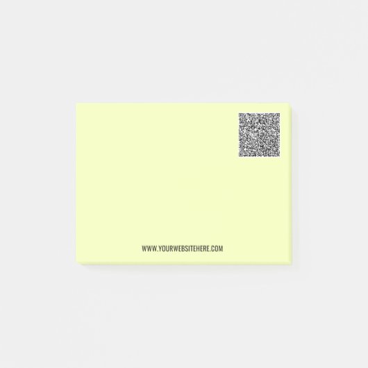 Uw QR-code Aangepaste tekst Post-it® notes Voorbee (Voorkant)