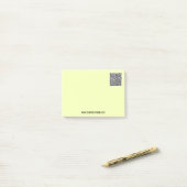 Uw QR-code Aangepaste tekst Post-it® notes Voorbee (Op bureau)