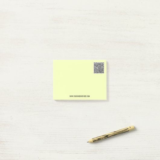 Uw QR-code Aangepaste tekst Post-it® notes Voorbee (Op bureau)
