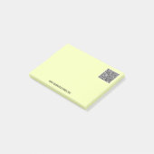 Uw QR-code Aangepaste tekst Post-it® notes Voorbee (Schuin)