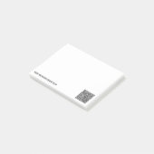 Uw QR-code aangepaste tekst Post-it® notities voor Notes (Schuin)