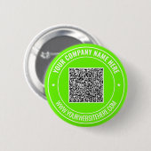 Uw QR-code Aangepaste Tekst Promotieknop Cadeau Ronde Button 5,7 Cm (Voorkant /achterkant)