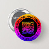 Uw QR Code Aangepaste Tekst Promotionele Button Gi (Voorkant /achterkant)