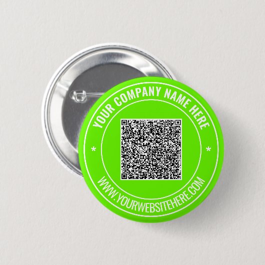 Uw QR Code Aangepaste Tekst Promotionele Button Gi (Voorkant /achterkant)