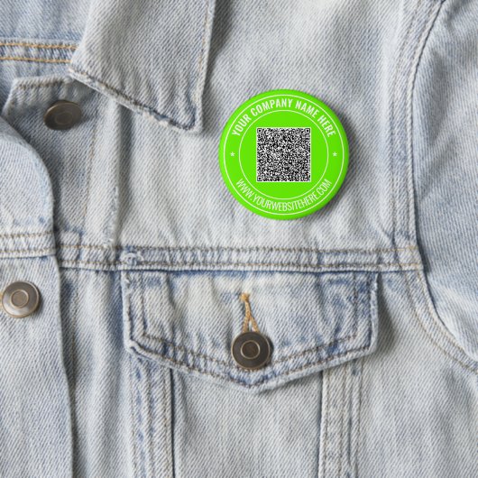 Uw QR Code Aangepaste Tekst Promotionele Button Gi (In situ)