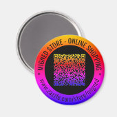 Uw QR-Code Aangepaste Tekst Promotionele Magnet Gi (Voorkant / Achterkant)