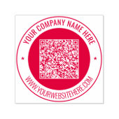 Uw QR-code Aangepaste Tekst Ronde Stempel Kies Kle (Design)
