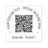 Uw QR-code Aangepaste tekst ronde stempel Sjabloon (Design)