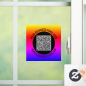 Uw QR-code Aangepaste Tekst Ruitfolie Sjabloon Raamsticker (Huis)
