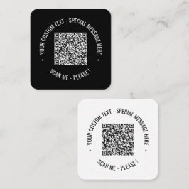 Uw QR-code Aangepaste tekst Visitekaartjes Sjabloo