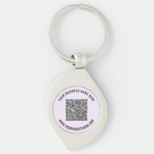 Uw QR-Code Aangepaste Tekst Zakelijke Gift Sleutel Sleutelhanger (Voorkant)