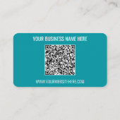 Uw QR-code Aangepaste tekst Zakelijke kaart Templa Visitekaartje (Achterkant)