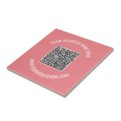 Uw QR-code aangepaste tekst Zakelijke keramische t Tegeltje (Zijkant)