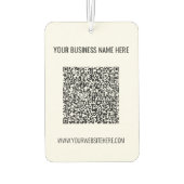 Uw QR-code Aangepaste Tekst Zakelijke Luchtverfris Luchtverfrisser (Achterkant)