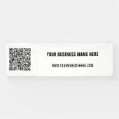 Uw QR-code Aangepaste tekst Zakelijke promotie Ban Spandoek (Horizontaal)