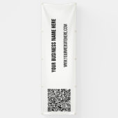 Uw QR-code Aangepaste tekst Zakelijke promotie Ban Spandoek (Verticaal)
