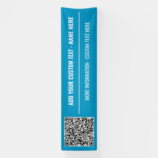 Uw QR-code aangepaste tekstbanner Kies een kleur Spandoek (Verticaal)