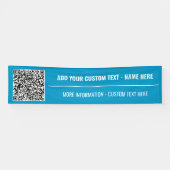 Uw QR-code aangepaste tekstbanner Kies een kleur Spandoek (Horizontaal)