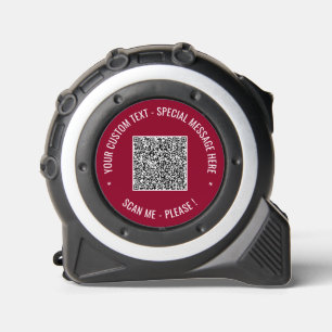 Uw QR-code Aangepaste tekstmeetlint Kleur kiezen Rolmaat
