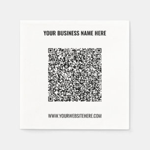Uw QR-code Aangepaste tekstservetten Kleuren kieze Servet