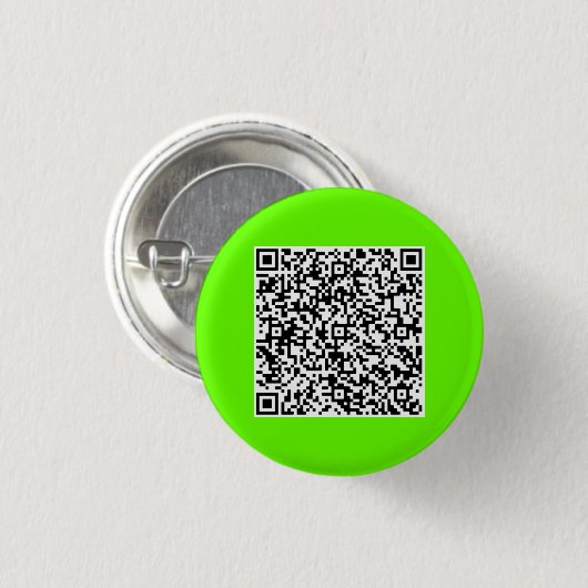 Uw QR-code aanpassen Grappige Button - Kleur kieze (Voorkant /achterkant)