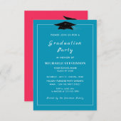 Uw QR Code Afstuderen Invitation Custom Cors Kaart (Voorkant / Achterkant)