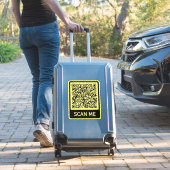 Uw QR-code bumpersticker sjabloon eigen kleur Sticker (Koffer Insitu)